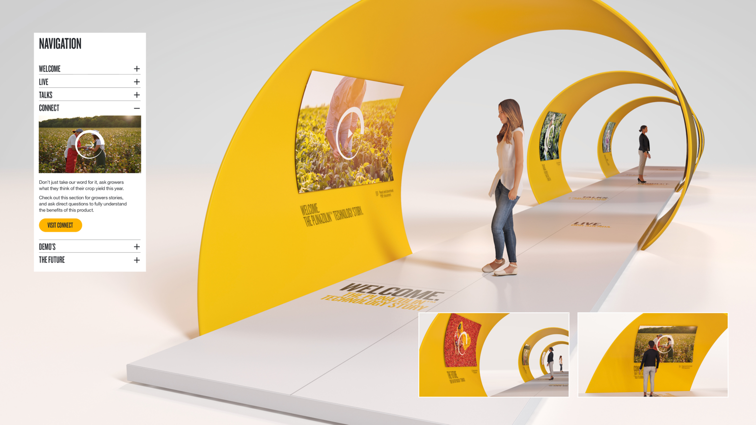 The design of the Navigation page on Plinazolin website to connect with farmers