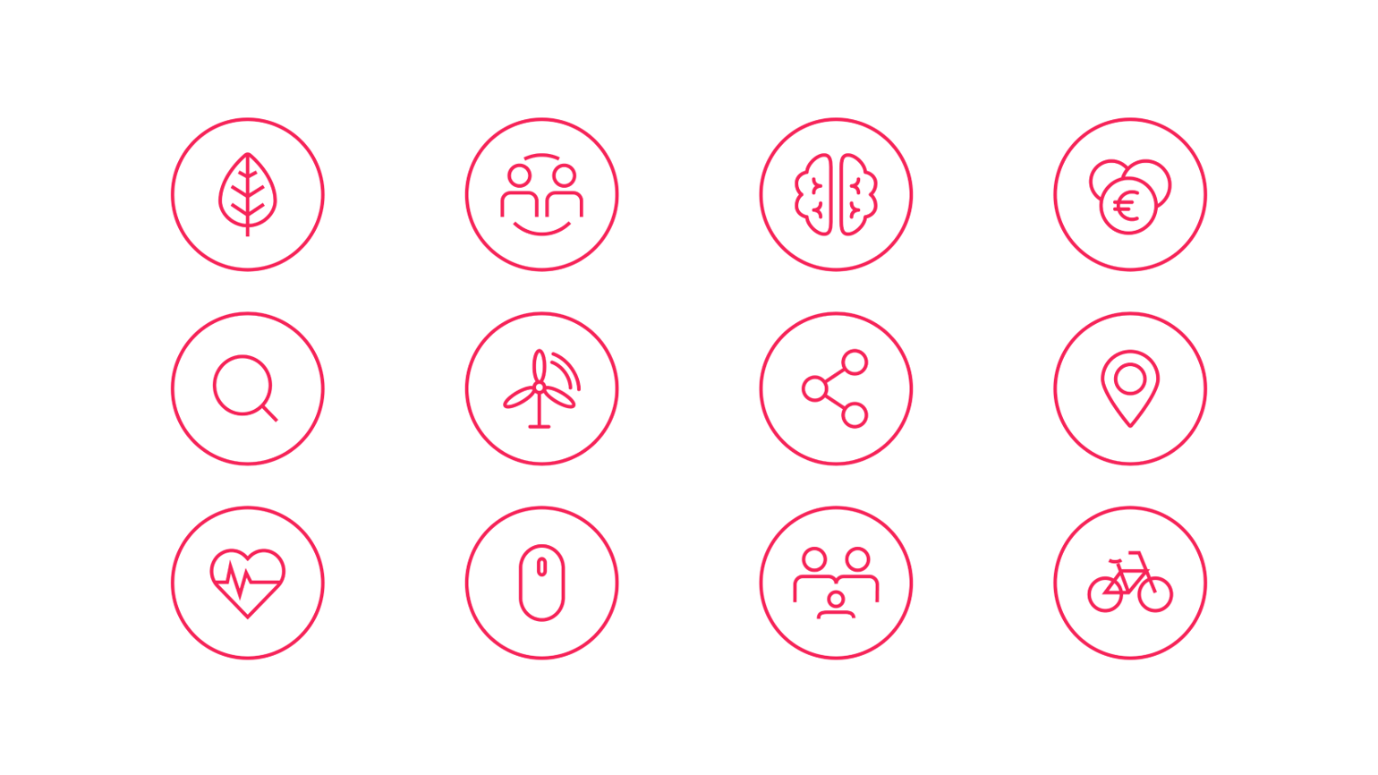 The example of Allianz icon set